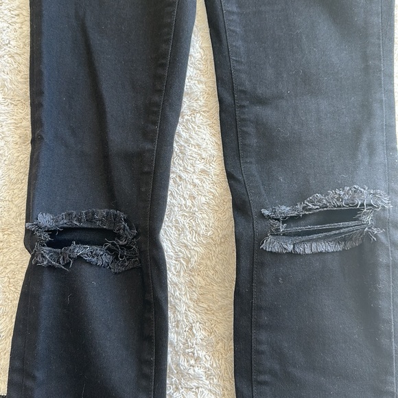 Frame skinny black jeans with knee holes - Picture 3 of 6